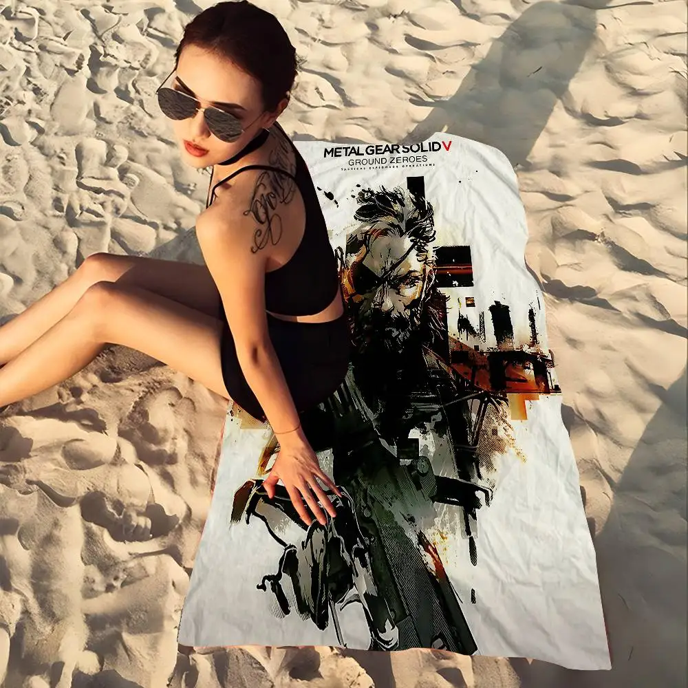 M-Metal G-Gear Solid game Big Microfiber Beach Towels Quick Dry Towel Sand Beach Towels Pool Towel for Travel Swim Pool Yoga