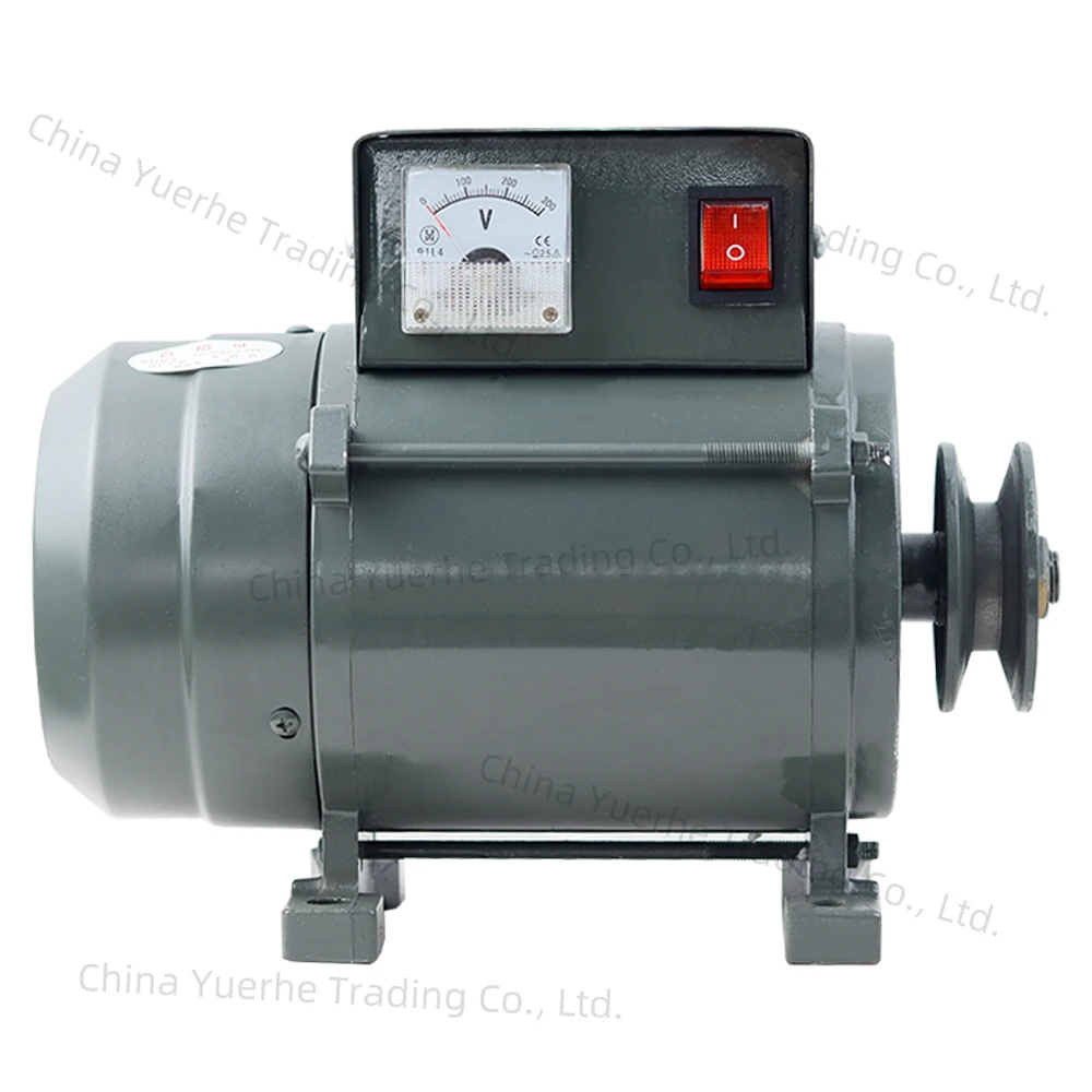

High Power 220V 3500W/500W Small Pulley Type Permanent Magnet Lighting Generator Belt Type 220V Diesel Engine Copper Wire