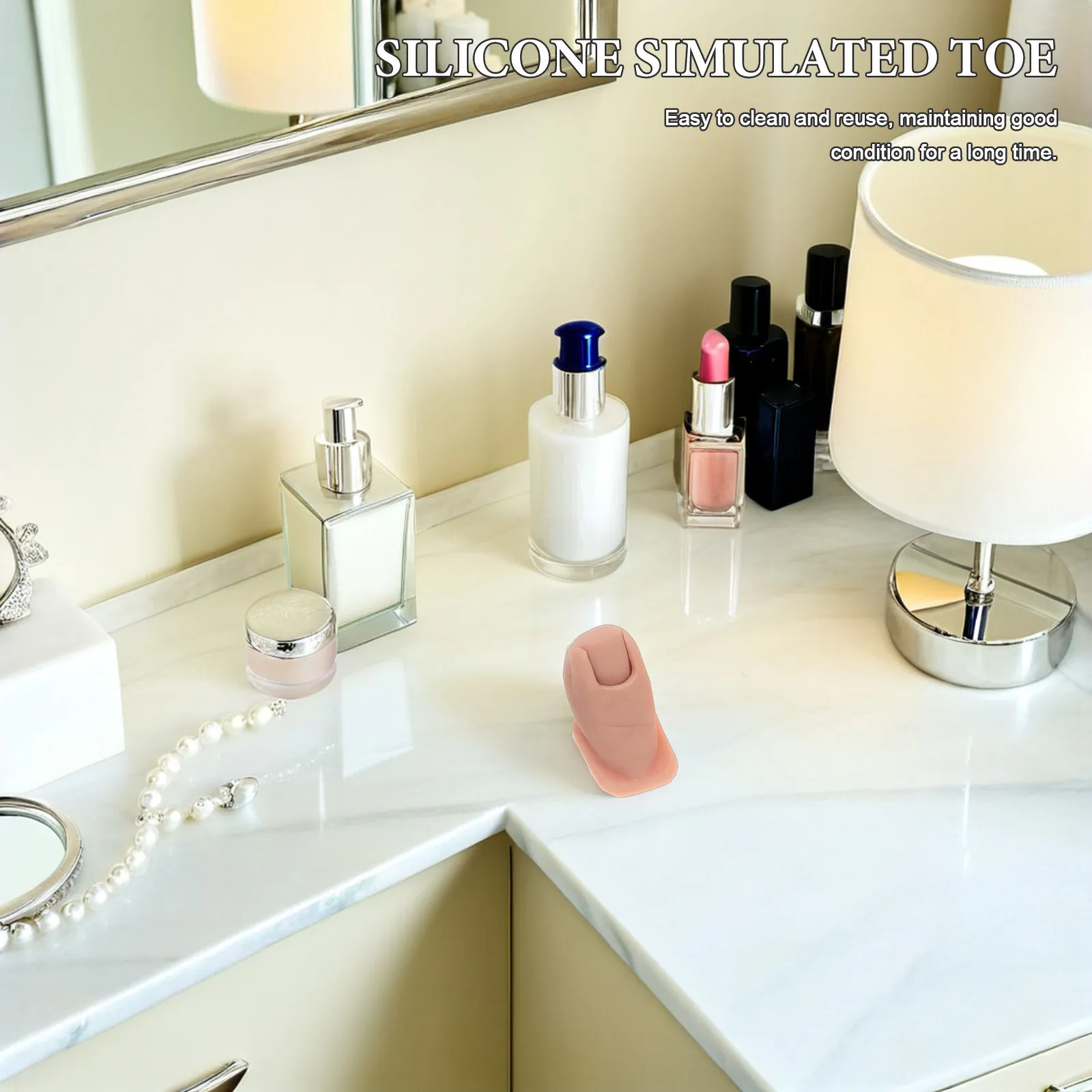 

3 пары реалистичных силиконовых накладных пальцев ног для тренировки маникюра, многоразовые манекены для педикюра и нейл-арта