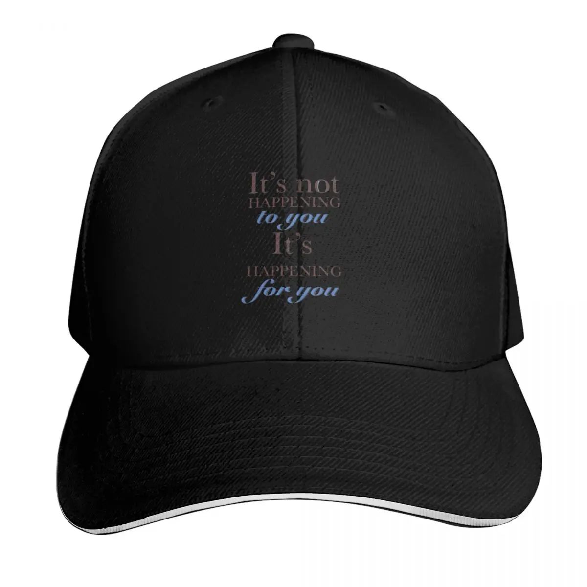 Jeff Lewis Live it’s not happening to you it’s happening for you inspirational Baseball Cap