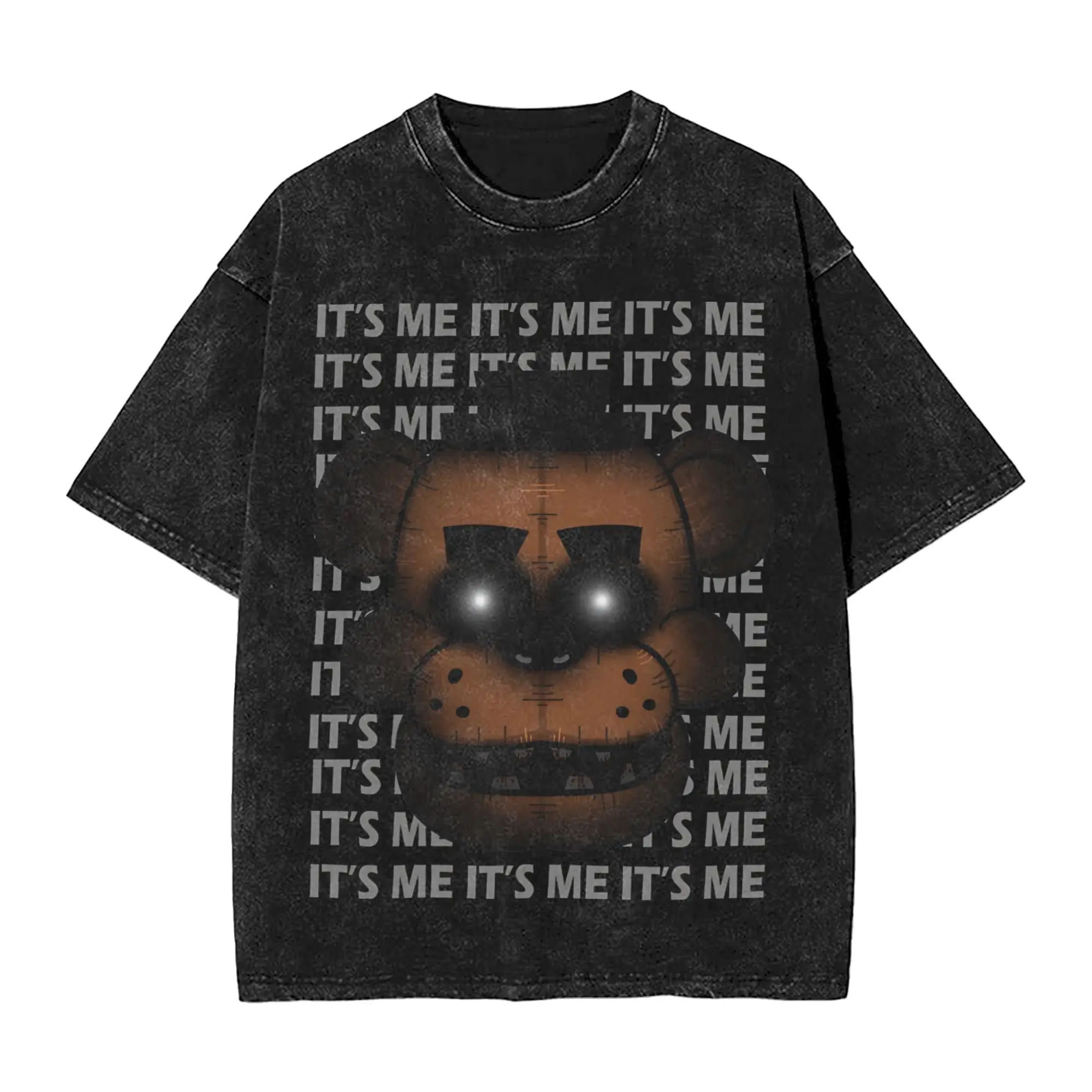 

FNAF At Freddys T Shirt Washed Style For Men Women Cotton Tee Shirts Tops