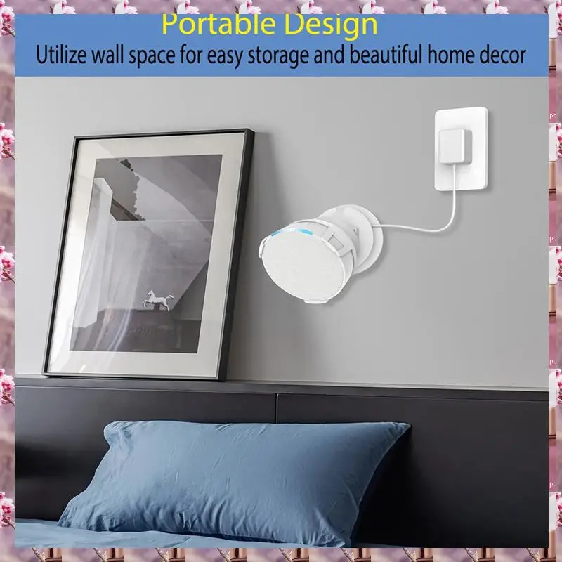 2025 Wall Mount Speaker Holder For Echo , Indoor Sound Box Bracket Built-In Cable Management, Home Decoration Accessory,Wall