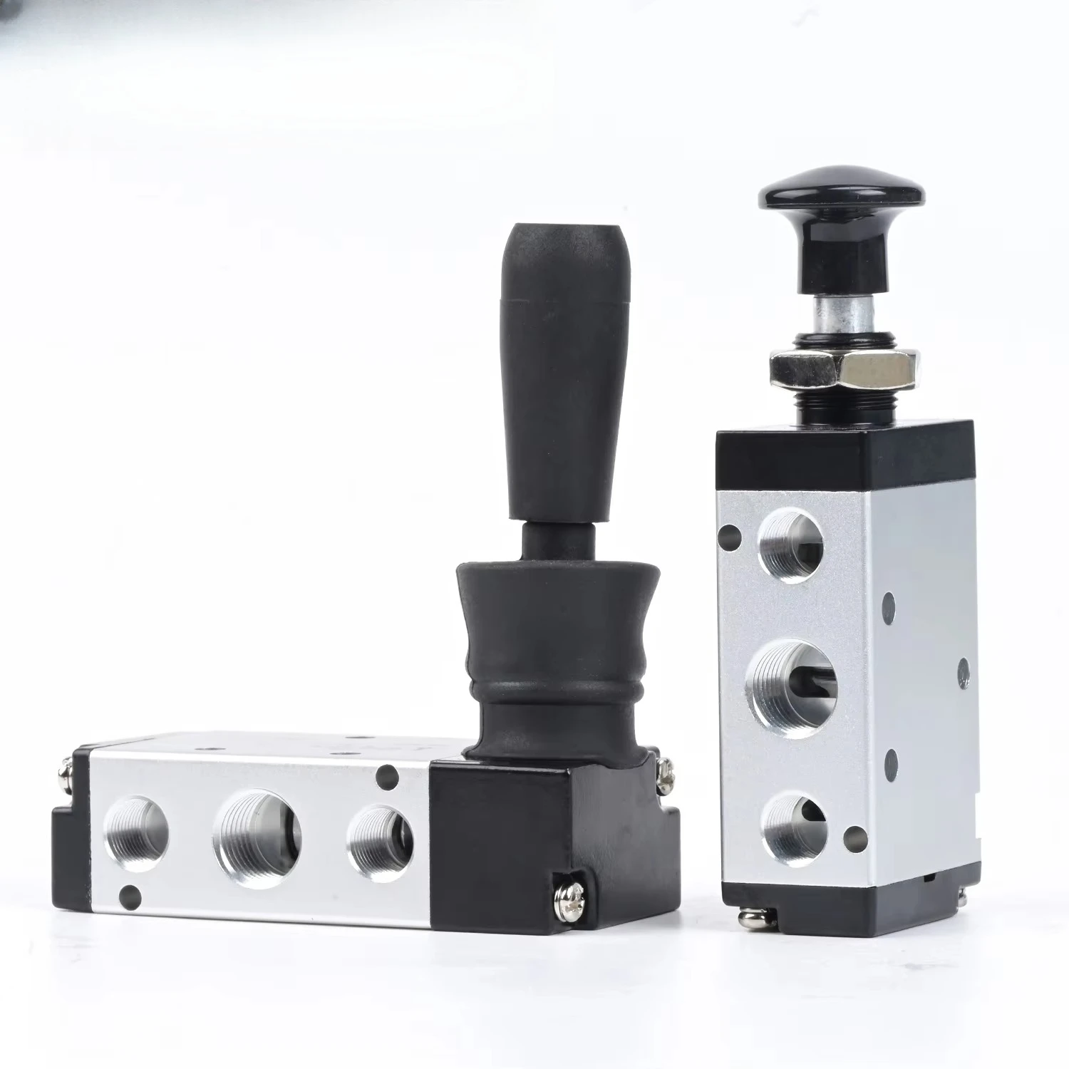 سبائك الألومنيوم الهوائية اليد الزناد صمام 4R210-08 اسطوانة التحكم التبديل مع 310-10 الاتجاه دليل صمام 4H210-08