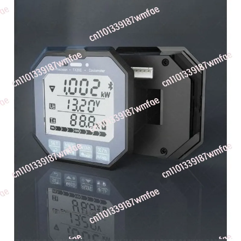 Bluetooth Battery Coulomb Meter, High Precision Capacity Tester for RV Solar E-Bike