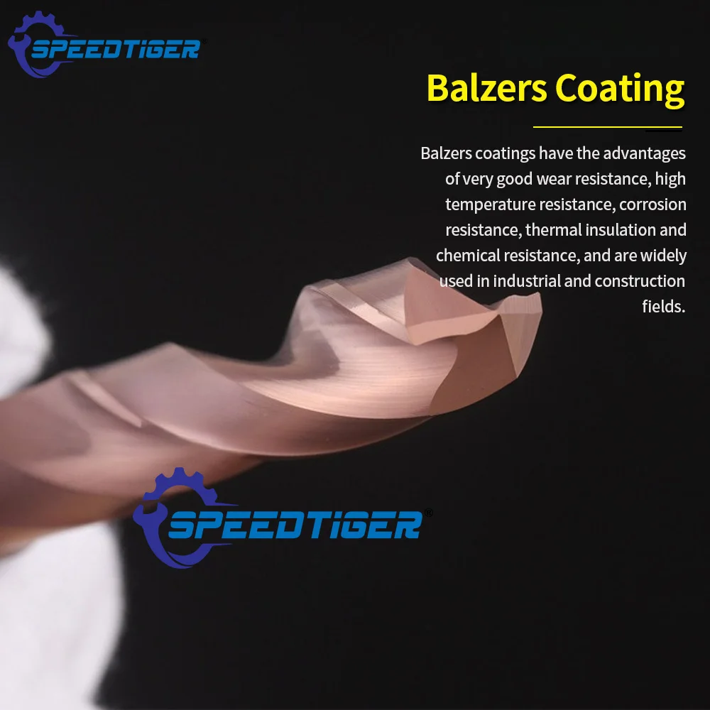 SPEEDTIGER HRC60 3D Carbide Twist Drill 7.0-8.69mm High Precision CNC Hole Drilling for Metal Stainless Steel Copper 7.01 7.02