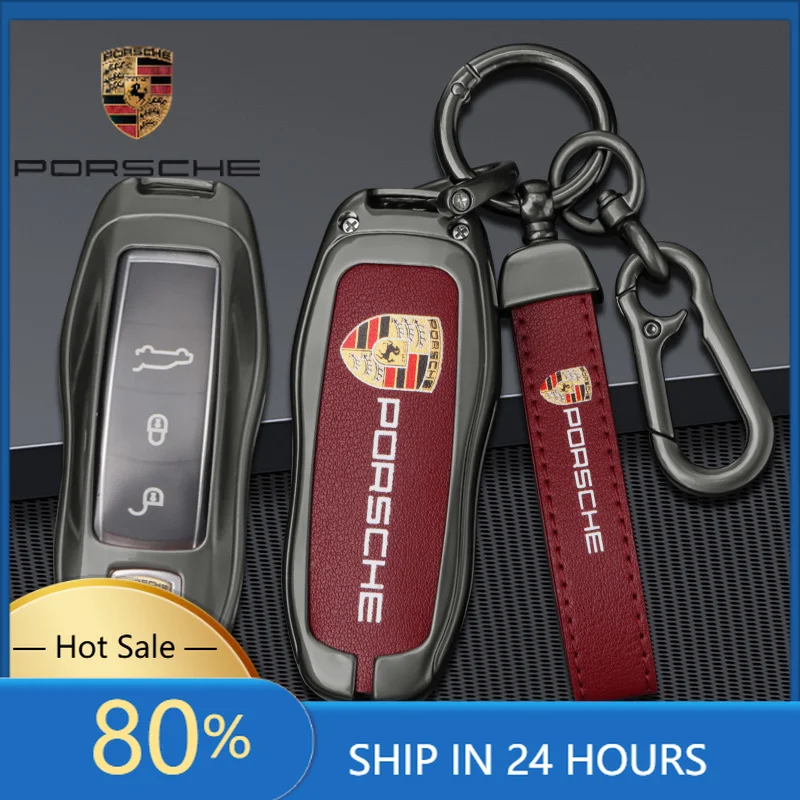 

Наклейки для интерьера автомобиля Porsche, чехол для ключей из цинкового сплава, защитный корпус для Porsche Cayenne 911 996 Macan Panamera Boxster 9