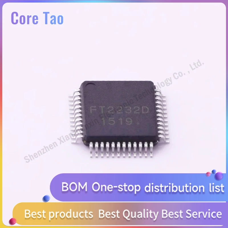 1 pz/lotto FT2232D-REEL FT2232D LQFP48 chip controller da USB a seriale in stock