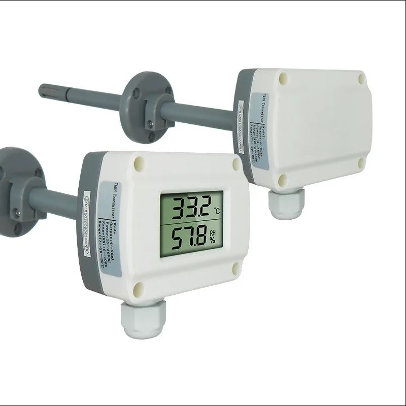 High Precision Air Duct Temperature and Humidity HVAC Temperature and Humidity Transmitter Pipeline Temperature and Hygrometer