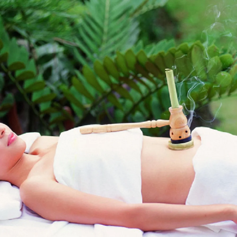 

Набор из 3 портативных деревянных коробочек для моксотерапии, ручной бургер для сжигания мокса-палочек, инструмент для акупунктурной терапии для похудения, дренажа и омоложения