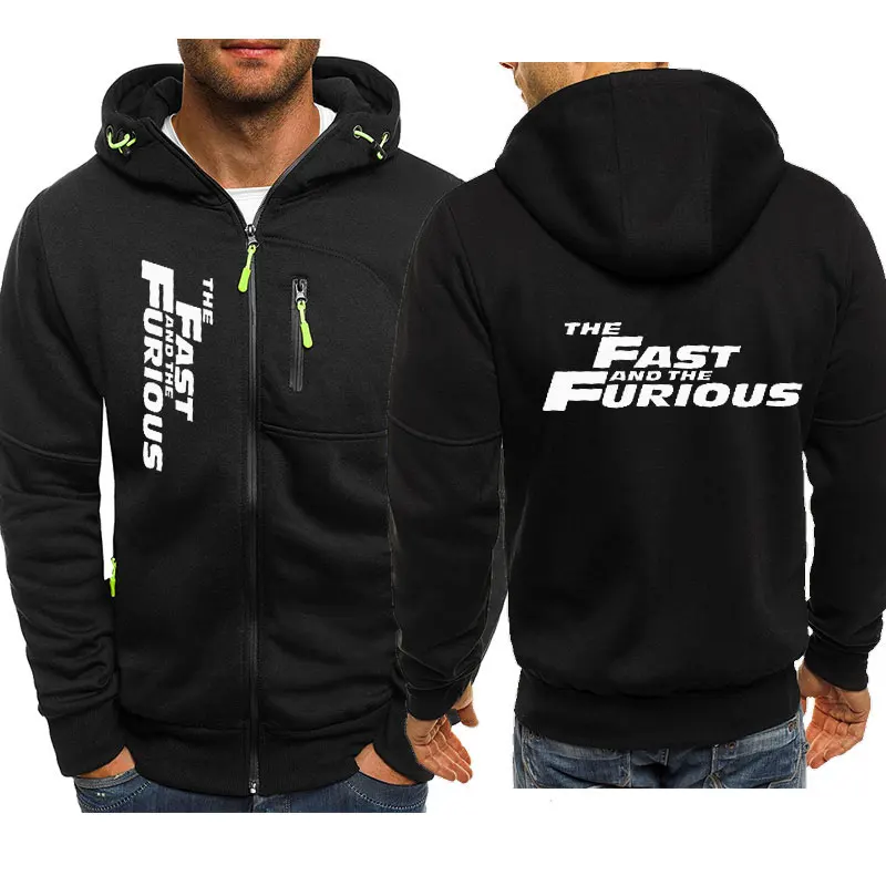 Fast and Furious Hoodies Jacket Fashion New Man\'s Hoodied Comfortable Zipper Casual Sweatshirts Fleece hoodie