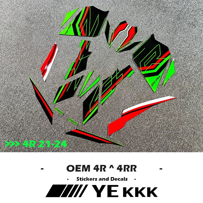 Motorcycle Fairing Decal Sticker Original Factory Replica Sticker Decal Logo For Kawasaki Ninja4R 4RR New Version OEM 2021-2024