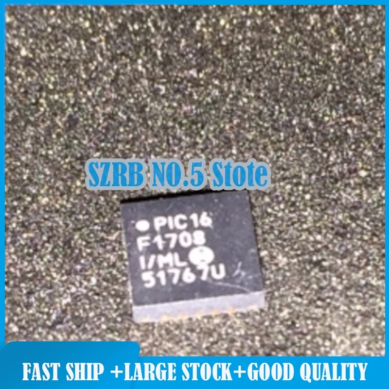 2pcs/lot PIC16F1708-I/ML QFN20 chips Electronic components