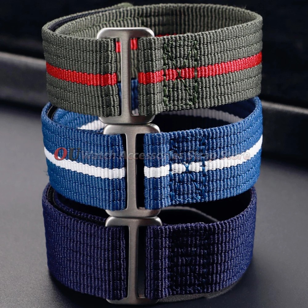 Bracelet de montre en nylon pour Tudor, 20 mm, 22 mm, pour bracelet de montre FXD à boucle dissimulée, pour Seiko, pour Omega, bracelets de sport pour hommes