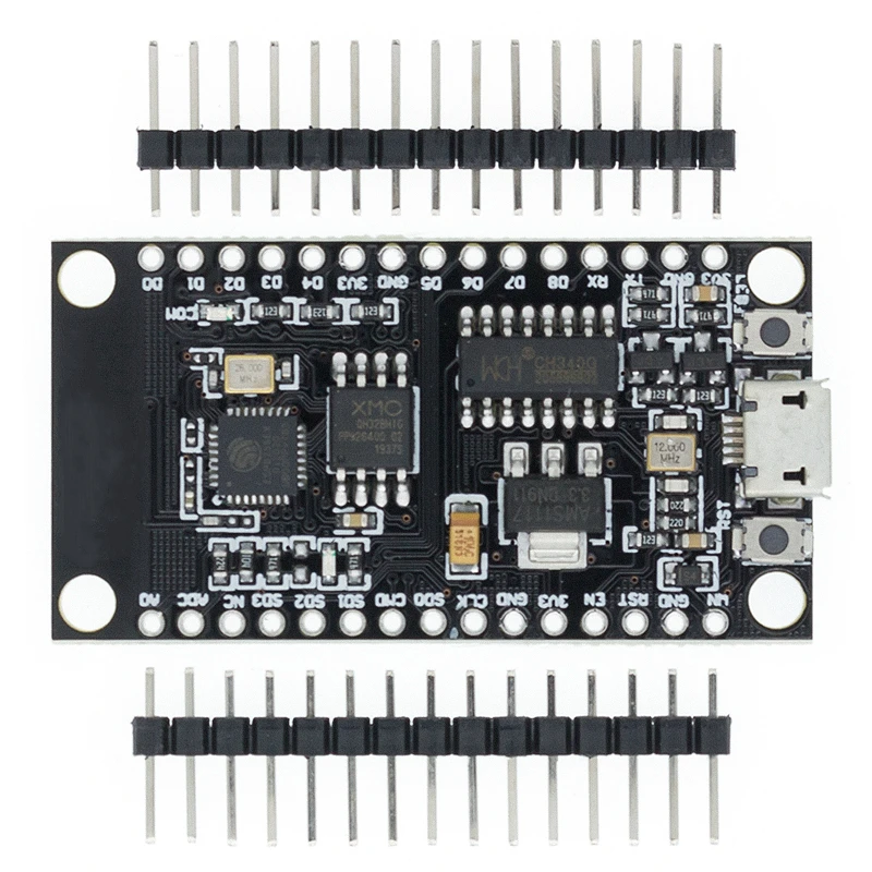 NodeMCU V3 Lua WIFI module integration of ESP8266 + extra memory 32bit 4MB Flash, USB-serial CH340G