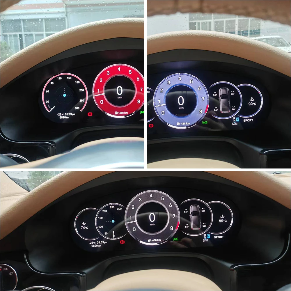 Digital Cluster Virtual Cockpit for Porsche Panamera 970 Gts Turbos 4s 10-17 Multimedia Player Odometer Dashboard Speed Meter