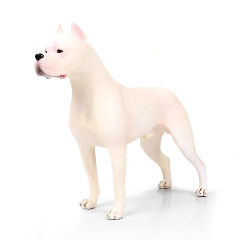 Symulacja Dogo Argentino Model Pet Dog Ozdoba na biurko Dekoracja domu Szczeniak Dekoracyjna figurka