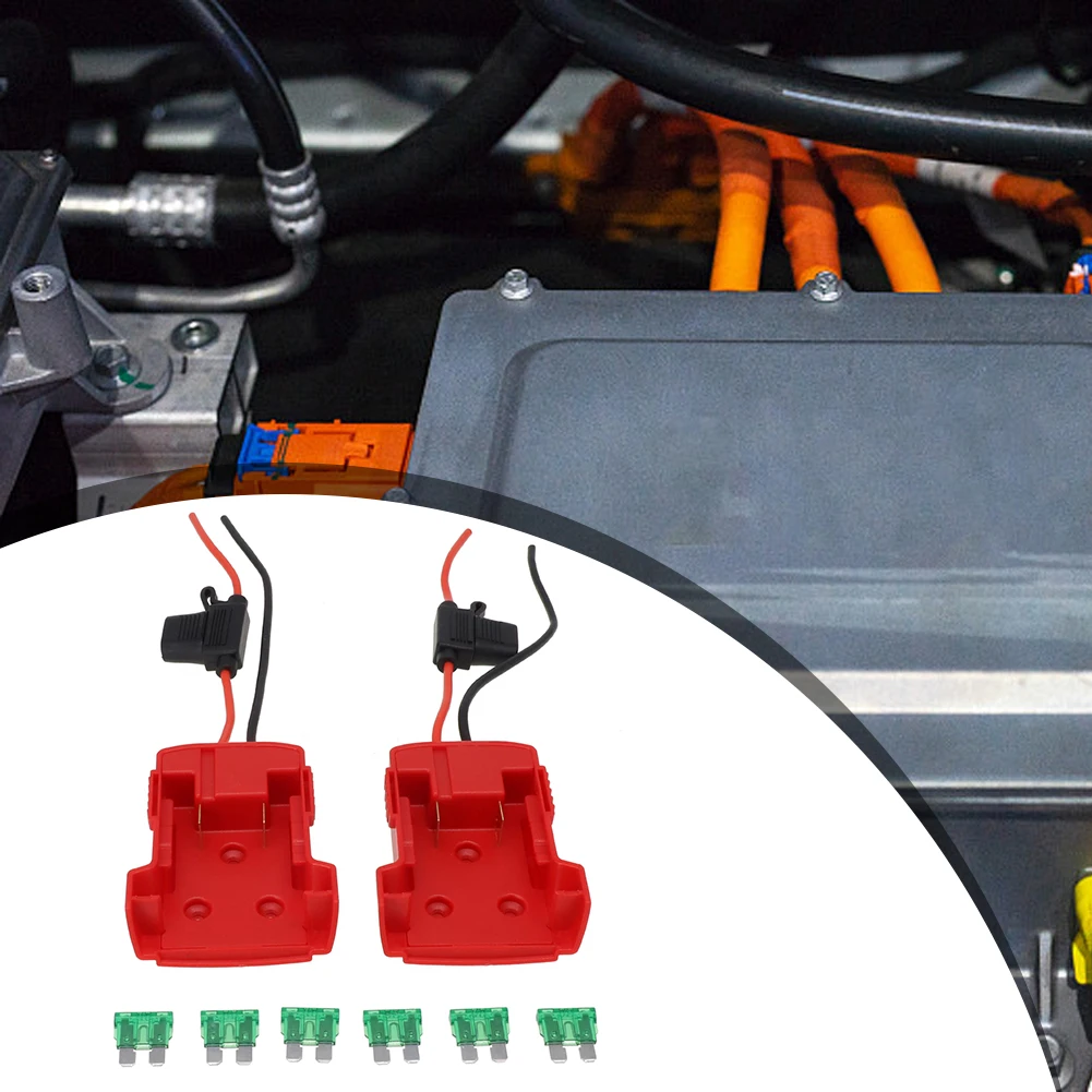 

2-Pack 18V Battery Adapter With 30A Fuse, Compatible With 14.4V-20V Li-ion Cells For DIY Power Connections