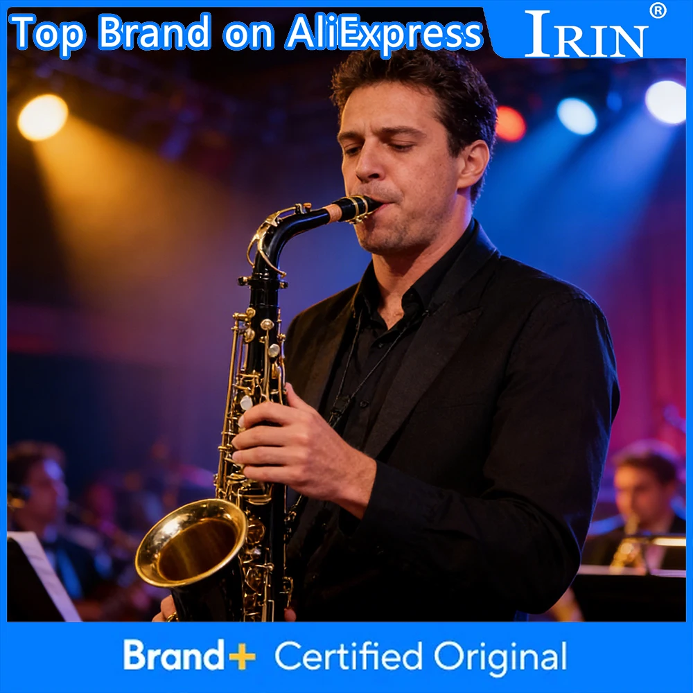 

SLADE Eb альт-саксофон, латунный корпус, саксофон, профессиональный деревянный духовой инструмент, саксофон с футляром, набор перчаток, аксессуары