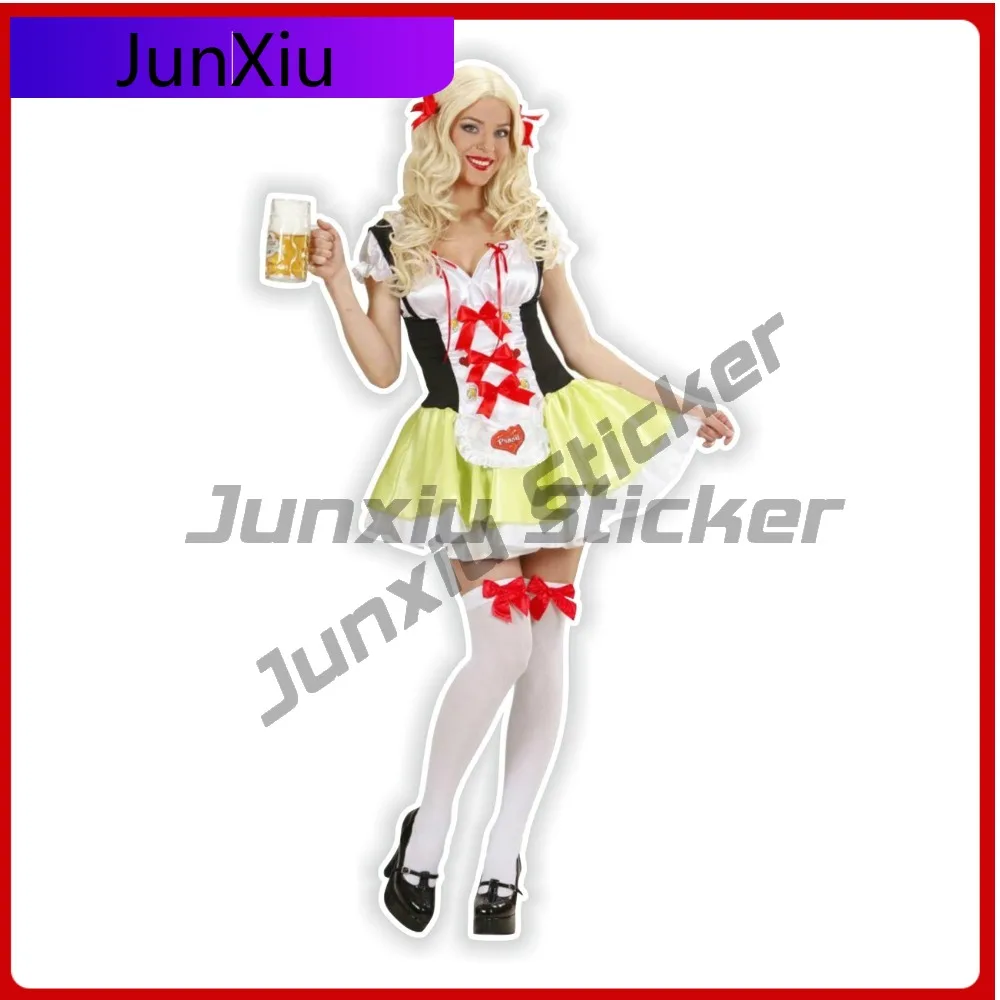 

Pin Up Girl Sticker Vintage Sexy Maid Outfit Stickers Anti Scratch Decals Auto Sticker Camping Rv Car Truck Waterproof Decals