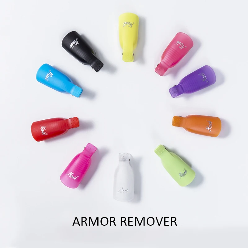 10pcs กาวเล็บ Remover พลาสติกเล็บ Wraps คลิป UV GEL Polish Remover ทําความสะอาดของเหลวสําหรับกําจัดเคลือบเงาเล็บเครื่องมือ