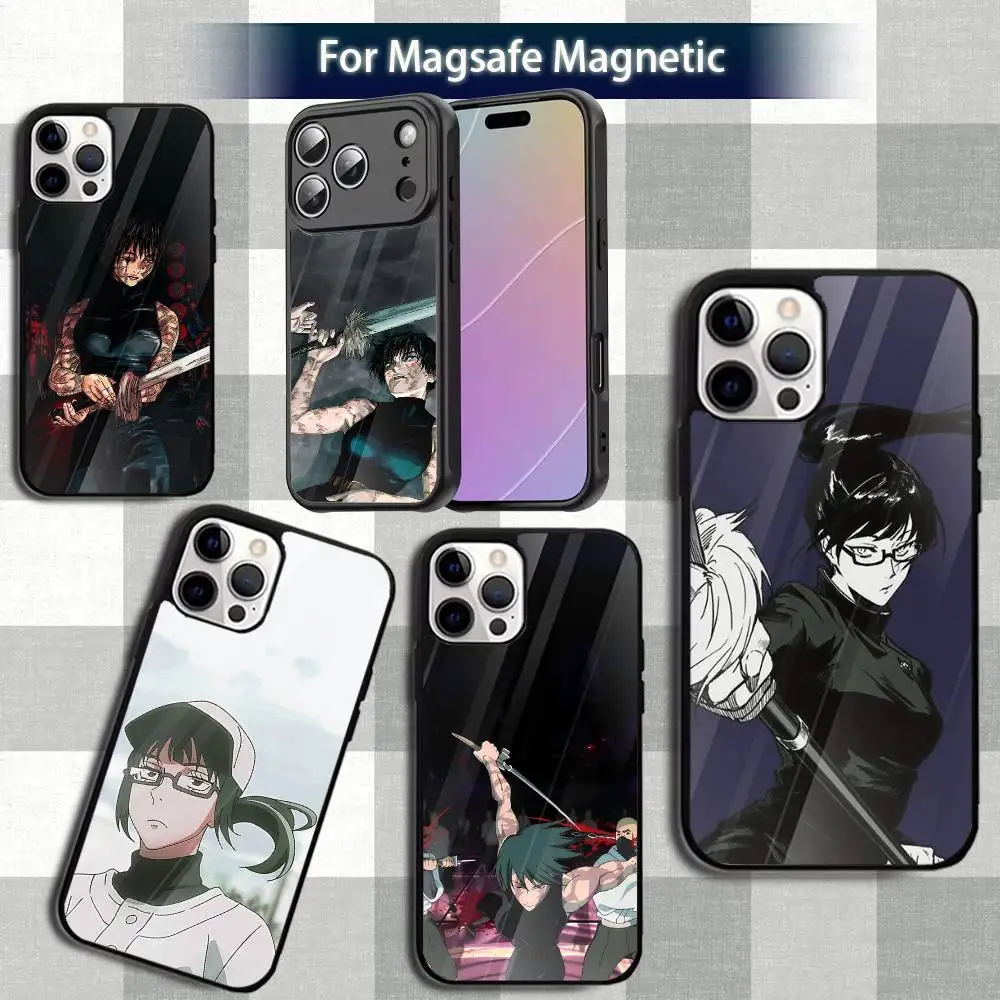 

Jujutsu KaisenS Maki ZeninS Phone Case For iPhone 13,12,15,17,11,16,14,Pro,Max,Plus,Mini,Magsafe,Magnetic Wireless Charging Case
