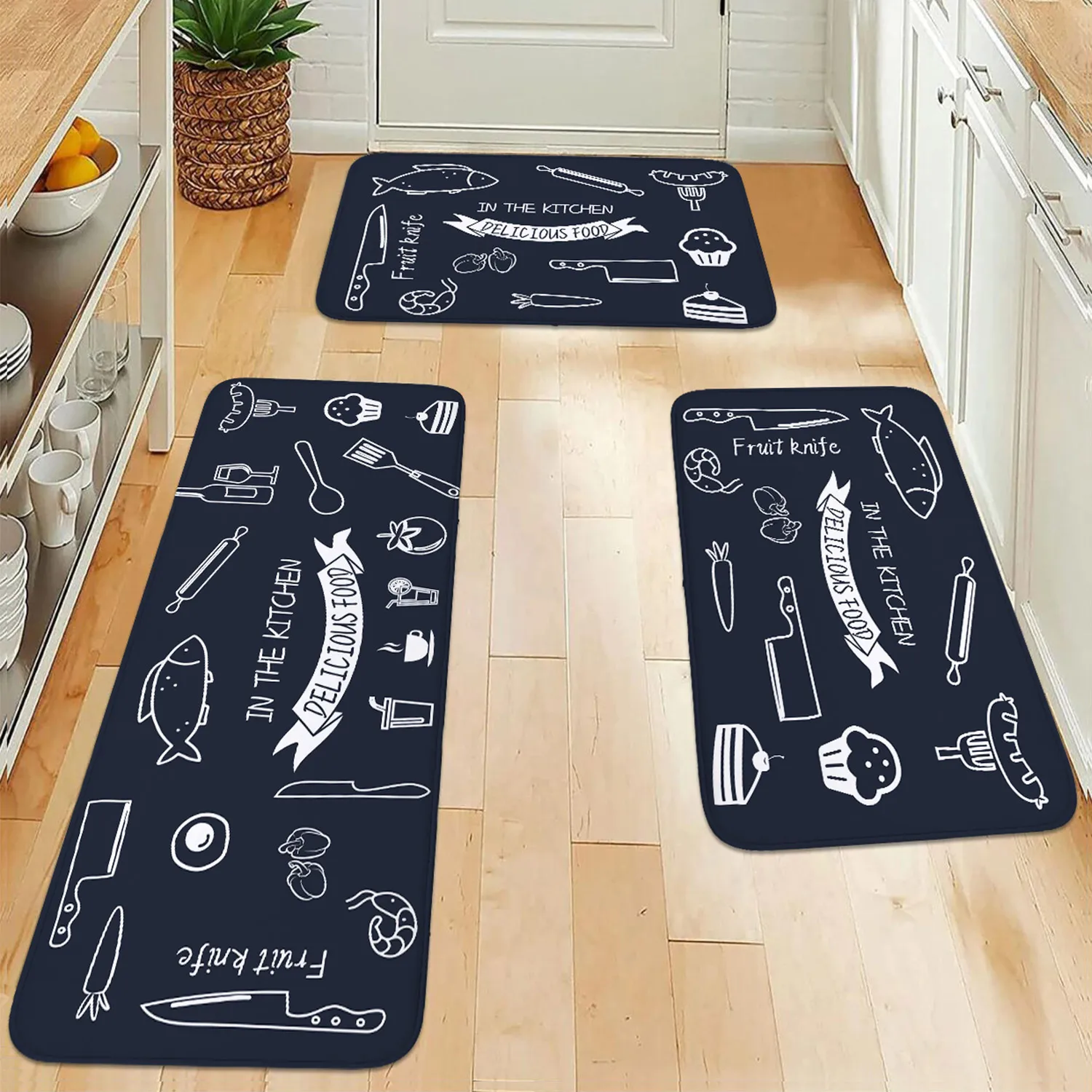 Multi-Purpose Sponge Water Absorption Mat: Kitchen, Bathroom Anti-Skid, Moisture Absorption, Machine Washable Carpet