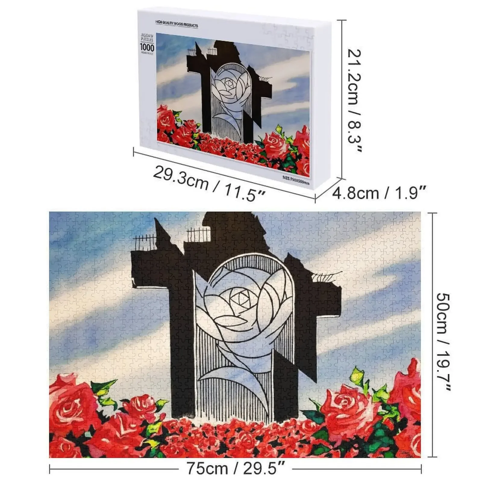 Utena Rose Gate Puzzle Holz für Erwachsene Anime Custom Puzzle