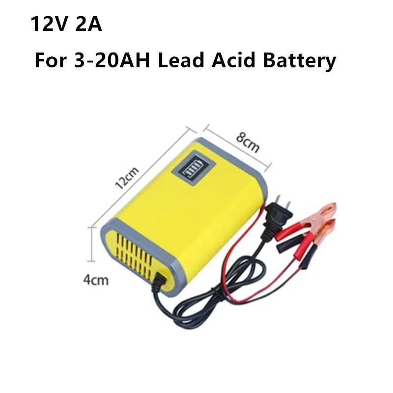 Heltec 12V 2A 6A 8A Lead Acid Sạc Full Tự Động AGM VRLA GEL Xe Máy Tự Động Sạc Có Màn Hình LCD màn Hình Hiển Thị AC 110V 220V