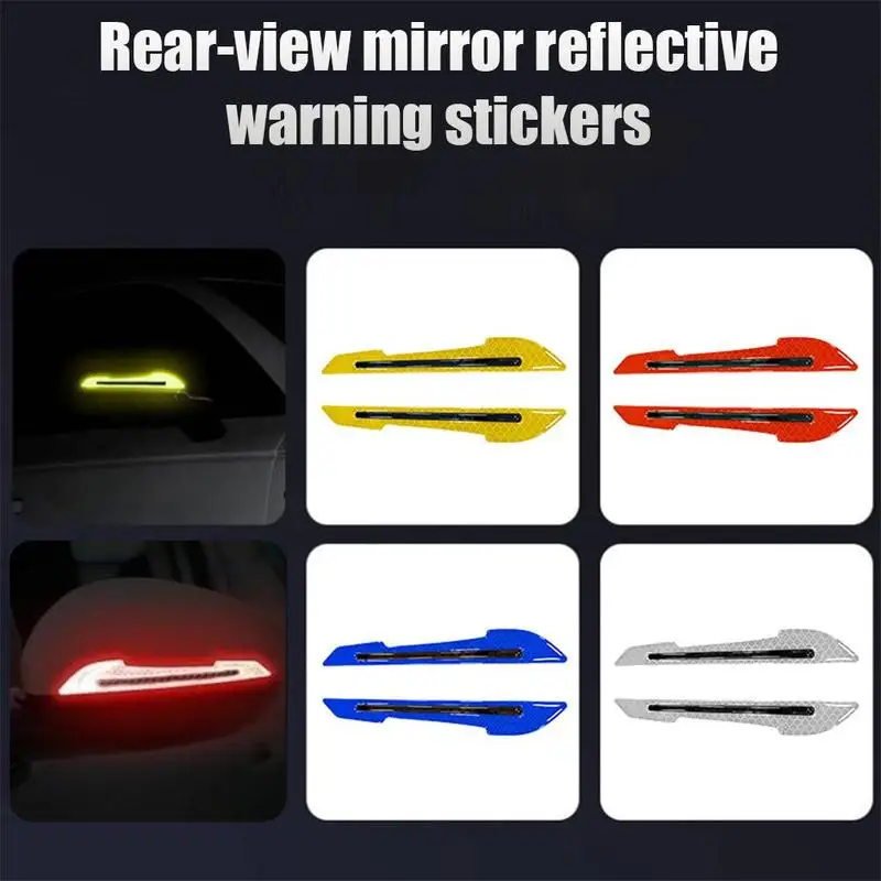 1 Pair Car Rearview Mirror Reflective Sticker for Chevrolet Cruze TRAX Aveo Sonic Lova Sail Equinox Captiva Vo