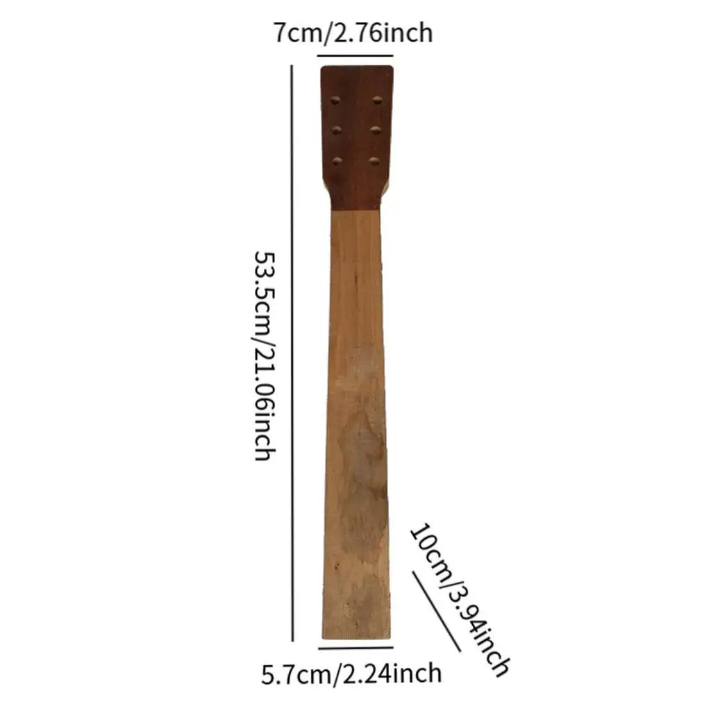 Replacement Mahogany Guitar Neck 41 Inch Acoustic DIY Part for Guitar Luthiers and Repair Kits