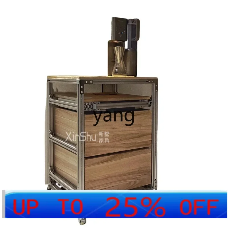 

LMM Nordic wooden side cabinet, retro tea cabinet, medieval Japanese side cabinet against the wall