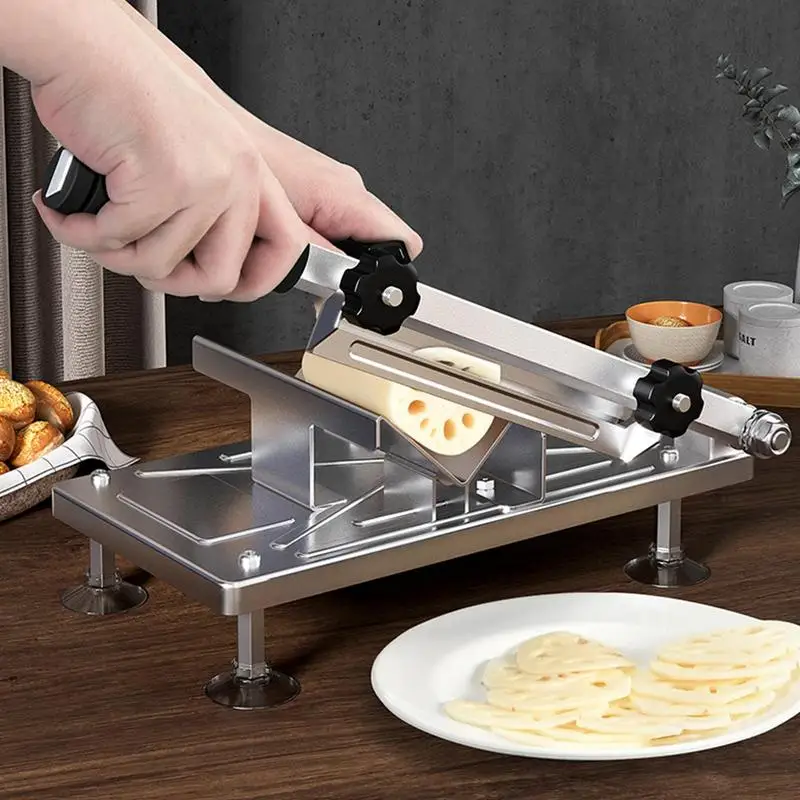 Manual Frozen Meat Slicer Multifunctional Stainless Steel Food Slicer Household Beef and Mutton Roll Quickly Slice for Cooking