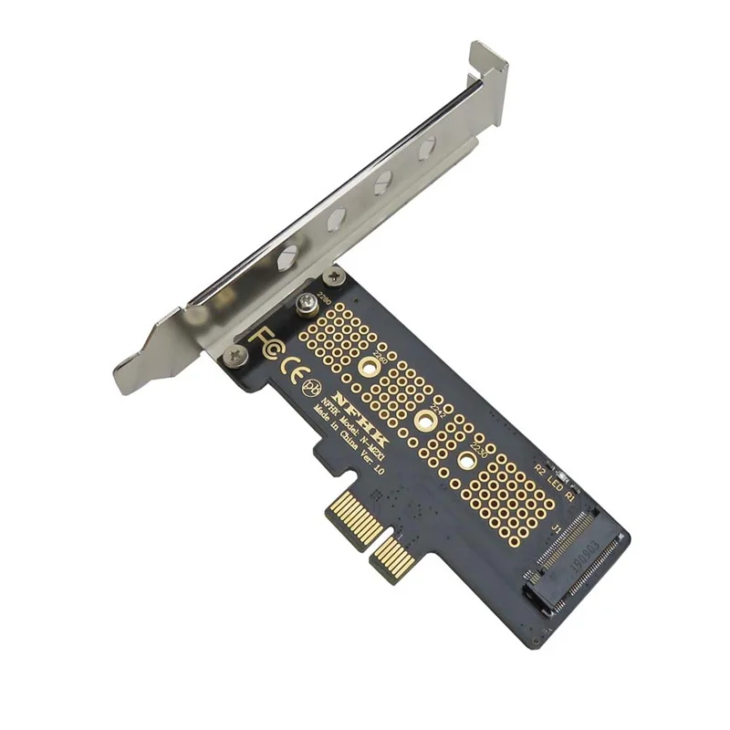 NVMe PCIe X4 X2 Adapter NGFF to M.2 SSD Converter Dual-Channel Support for High-Speed Data Transfer
