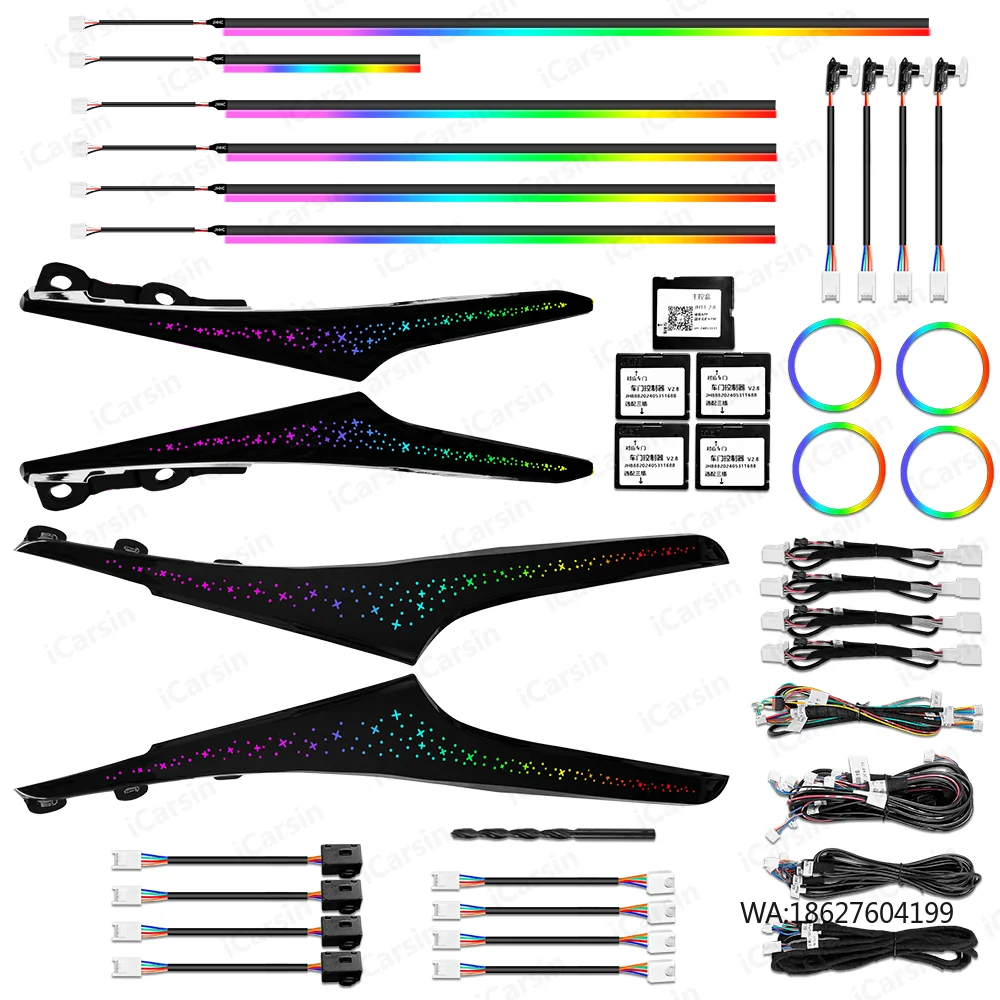 Upgrade 256 Colors Symphony Led Car Interior Ambient Lighting for  IS 2014-2024 Atmosphere Strip Accessories
