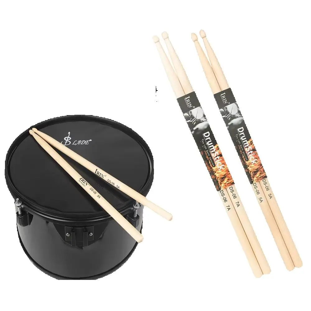 IRIN 1 Pairs Drumsticks 5A/7A Premium Maple Drumsticks Mallets Ideal for All Ages Durable Practice Drum Sticks for Jazz & Percu