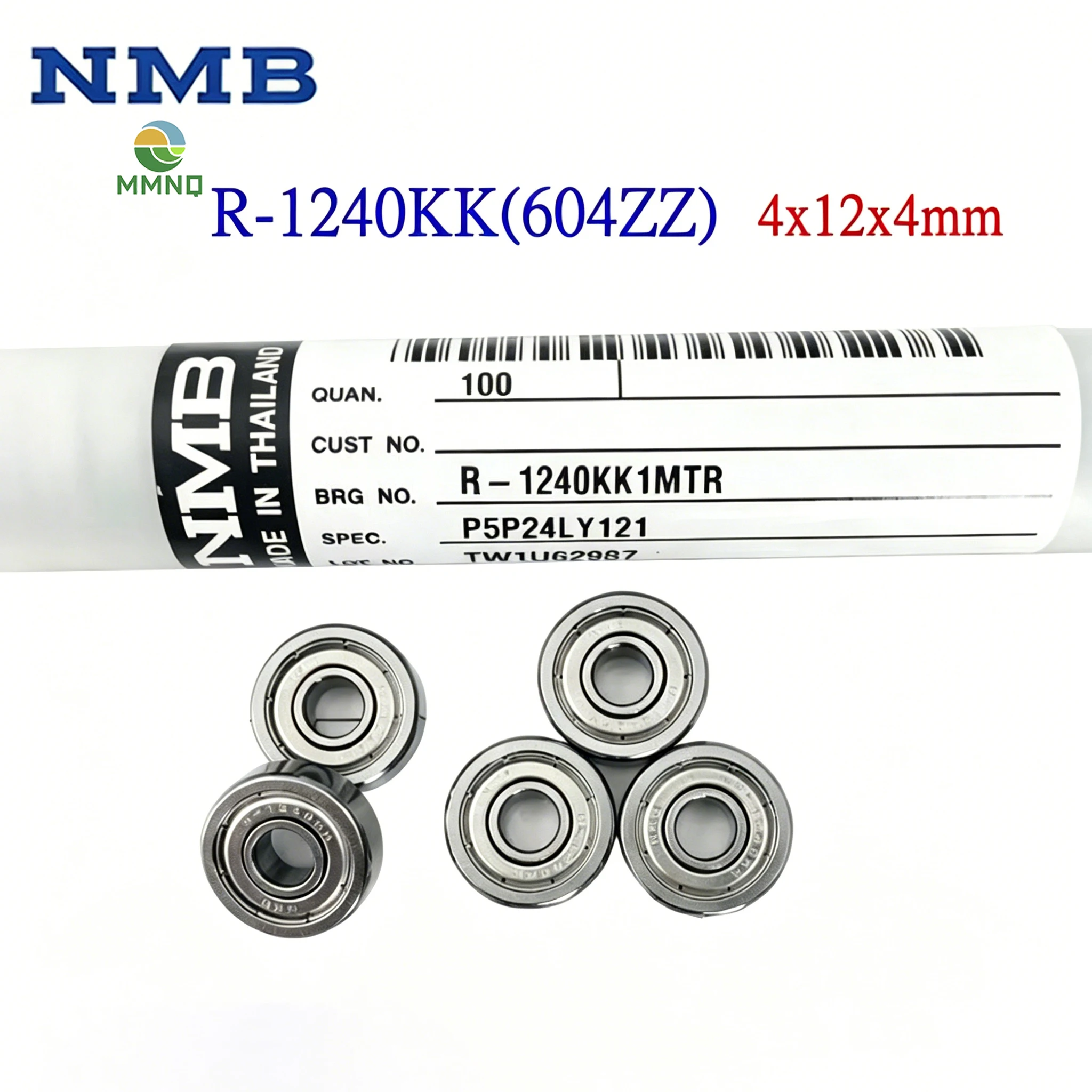 50/100PCS High Speed 604ZZ Ball Bearing Japan NMB R-1240KK Miniature Deep Groove Bearing 4x12x4mm