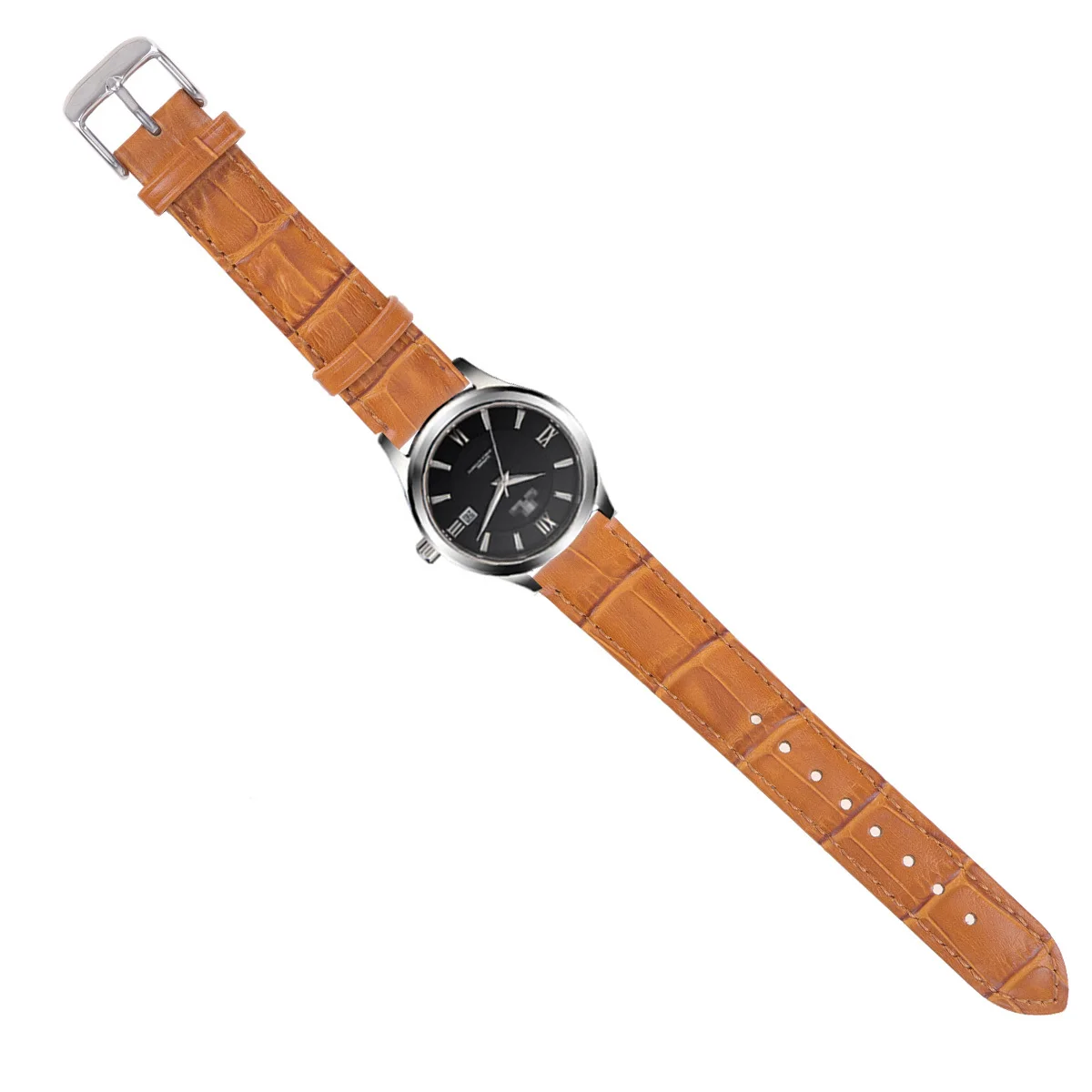 

Universal Alligator Watch Band 18mm Classic Replacement Smart Bracelet Strap Durable Wristband Adjustable