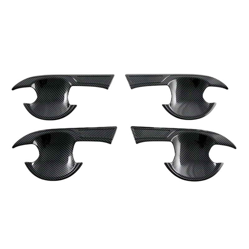 

For Toyota Yaris Ativ/Vios 2023 2024 Car Exterior Door Handle Bowl Cover Trim Spare Parts Accessories ABS Carbon Fiber