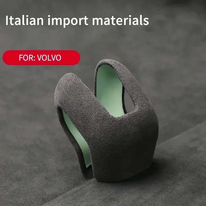 Alcan tara Suede Car Gear Lever Stick Shift Handle Knob Cover Personalized Modified Shell For Volvo XC60 XC90 S60 V60 S90 V90