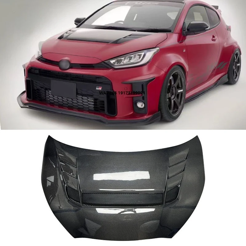 

For Yaris GR High Quality Carbon Fiber Front Hood Bonnet Engine Cover Car Auto Parts Body Kit