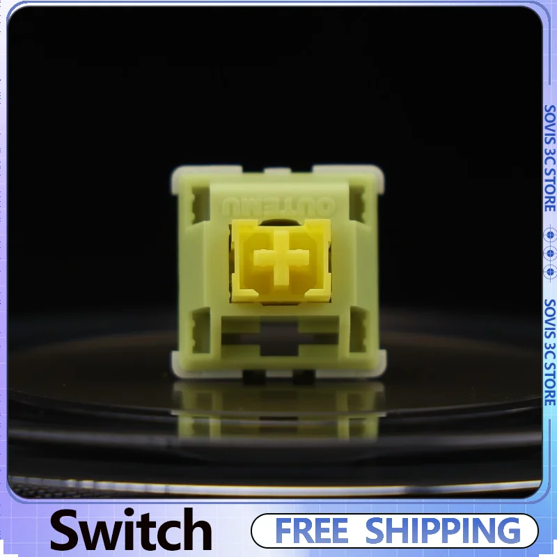 

XCJZ OUTEMU NL Edition бесшумный переключатель 46g 5Pin горячая замена игровая механическая клавиатура ось пользовательский триггер линейный переключатель аксессуар