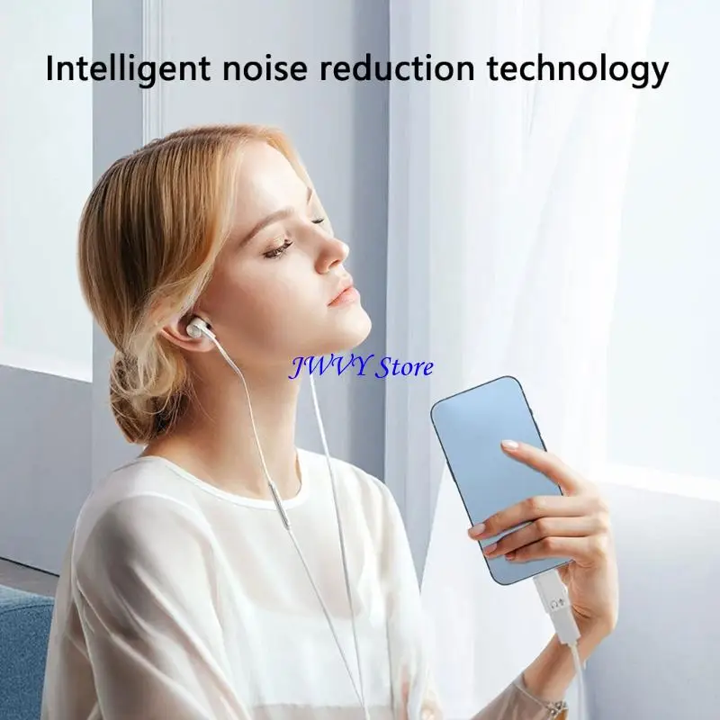 573A Durability  USB C Headphone Audios Adapter Earphone Converters For Phone 15 Data Syncing Call Audios Dongle