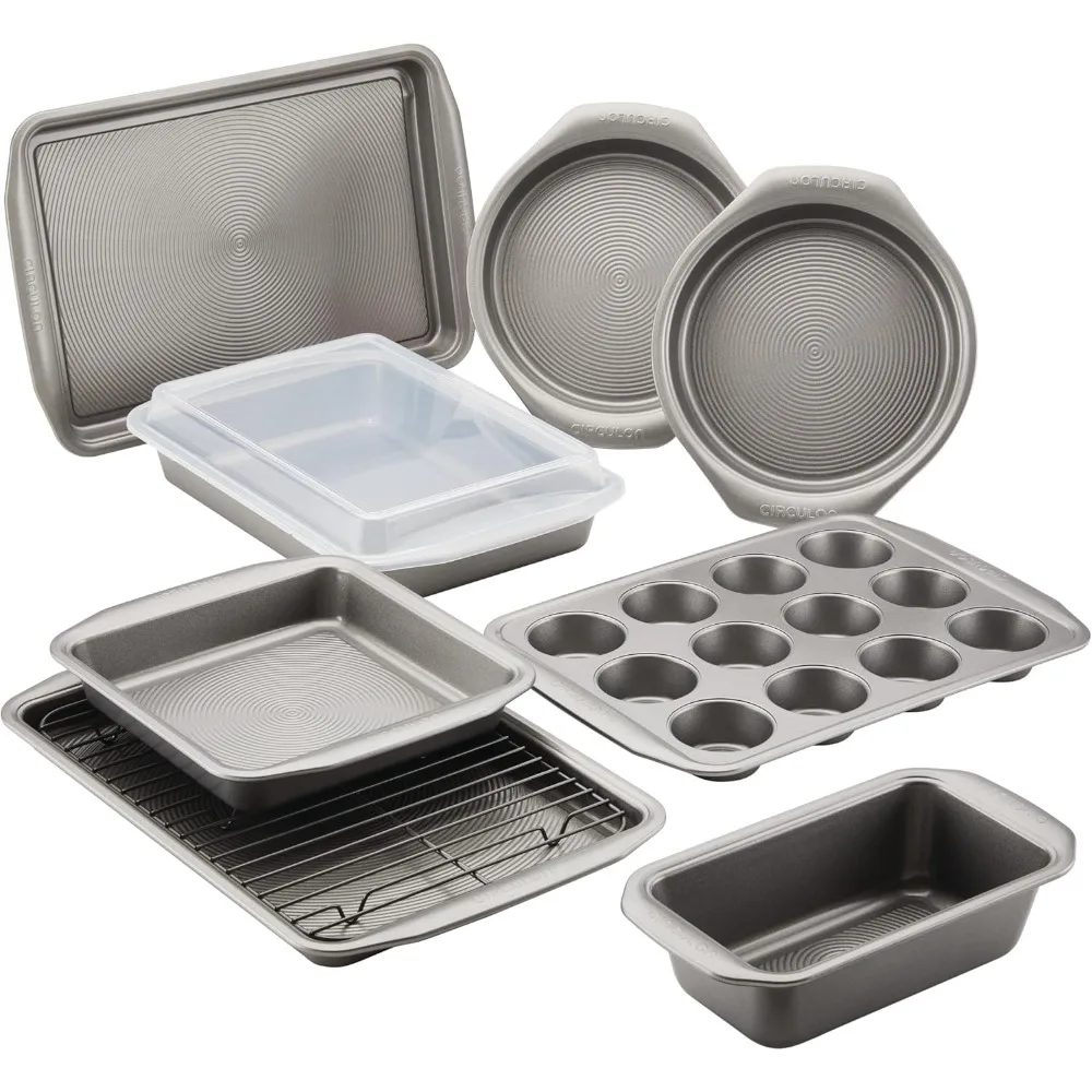 

Коллекция форм для выпечки из стали Circulon Heavy Gauge: формы для выпечки, печенья, выпечки, тортов и кексов с закрученными краями