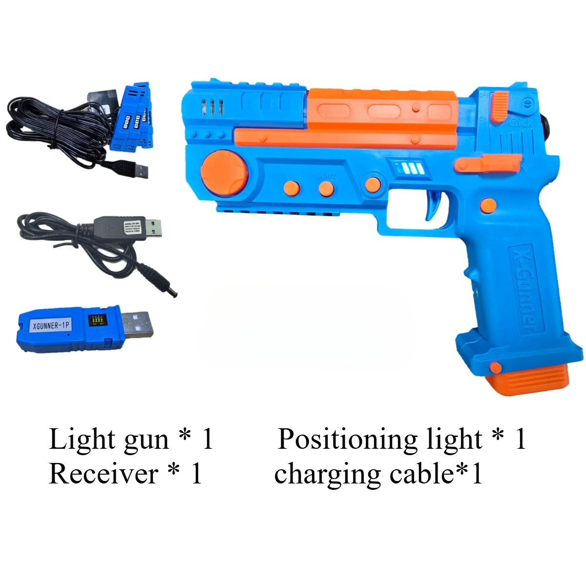 Manette de jeu XGUNNER Light Gun, pistolet de jeu sans fil, recul et vibrations, pour PC, simulateur d'arcade, développé indépendamment