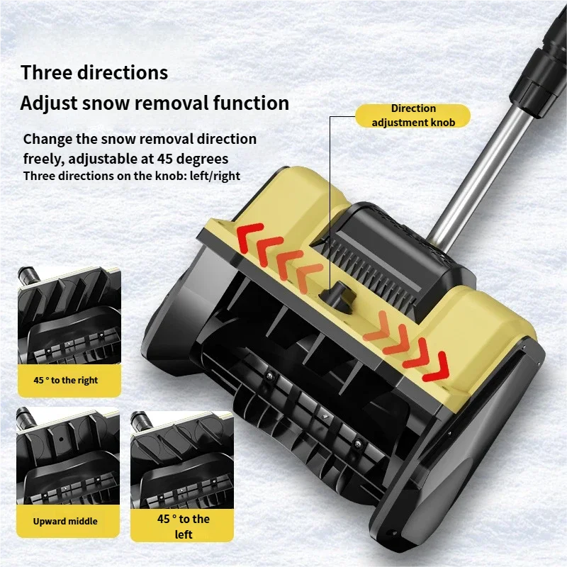 Electric push snowblower Lithium-ion snow removal machine Lithium-ion home snow clearing wonder Folding snow shovel