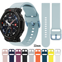 22mm Strap For Huami Amazfit T-Rex 3/3pro Same Color Buckle Watchbands For Imilab KW66 / W12 Watch Accessories