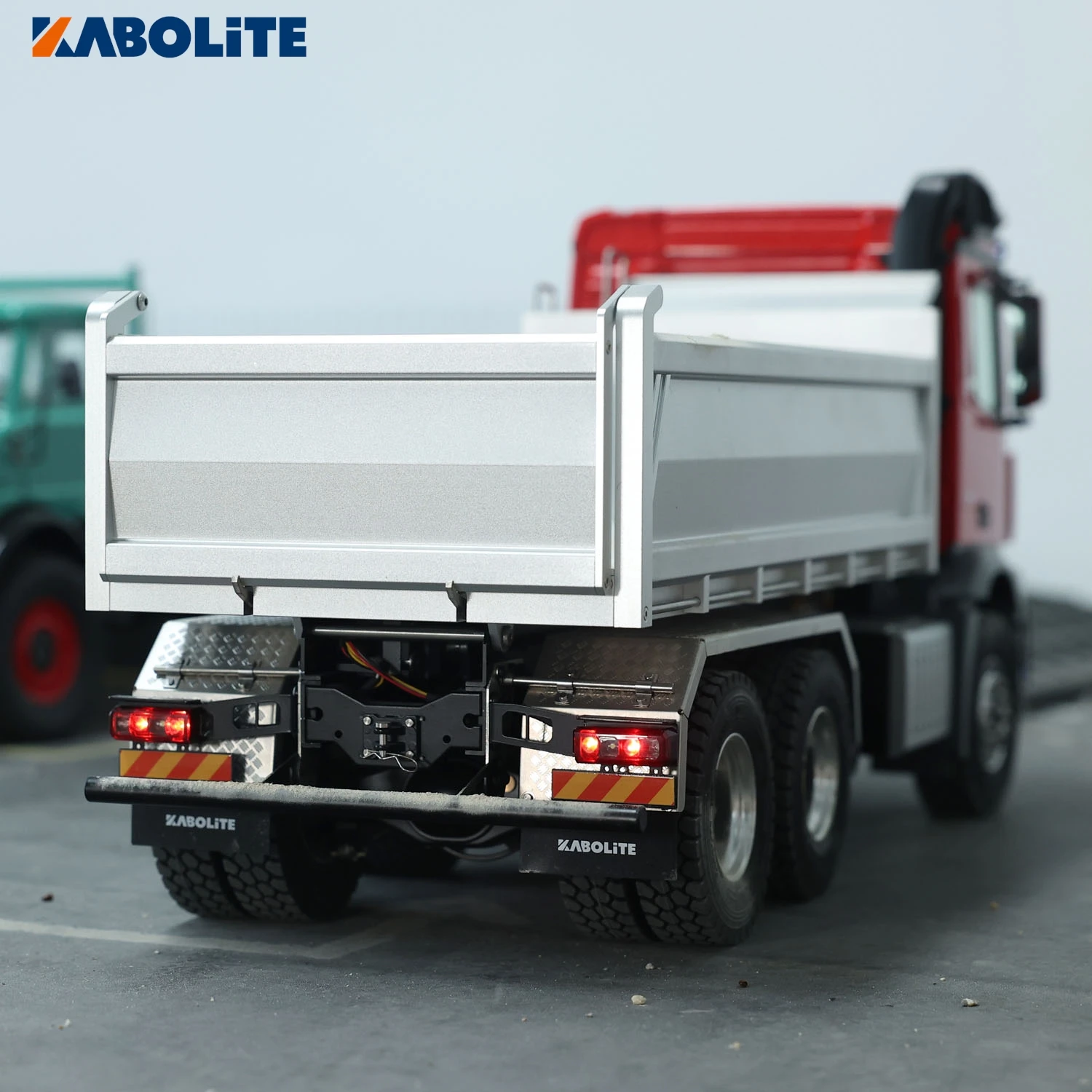 KABOLITE K3364 Hydraulic RC Dump Truck 1/14 Scale 6x6 Remote Control Tipper Cars Light Sound System RC Toys Model Gift Battery