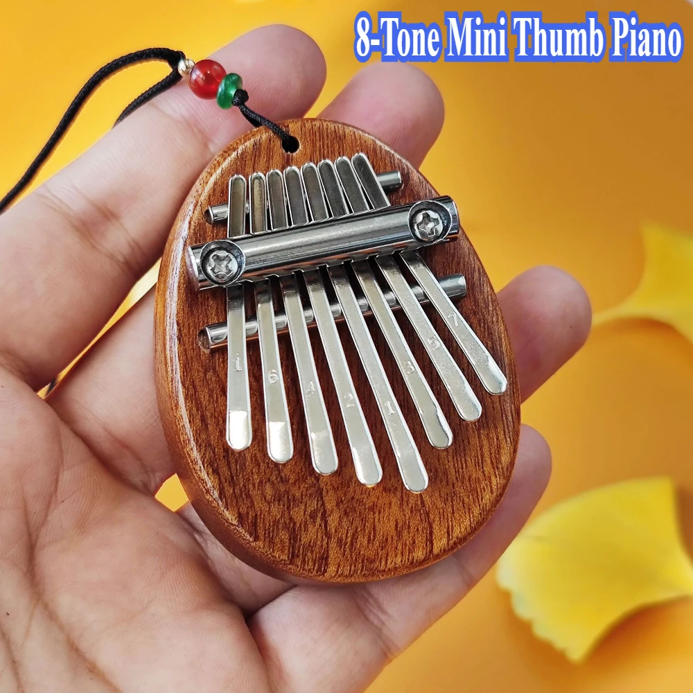 Mini Wooden Kalimba With 8 Keys Music Boxs Diy Exquisite High Quality Thumb Piano Christmas Gifts Good Musical Accessory Home