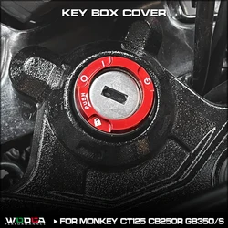 CNC Ignition Switch Ring For Honda Hunter CT125 Trail125 Monkey125 CB125R CB250R GB350/S Aluminum Key Box Cover Hole Ring Cap