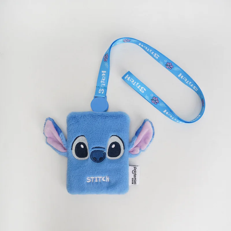 Miniso The New Anime Cartoon Disney Lotso Stitch Plush Card Holder Id Card Holder Access Card Bus Card Protective Case Badge